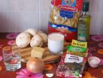 Ингредиенты для блюда "Паста со сливочно-грибным соусом"